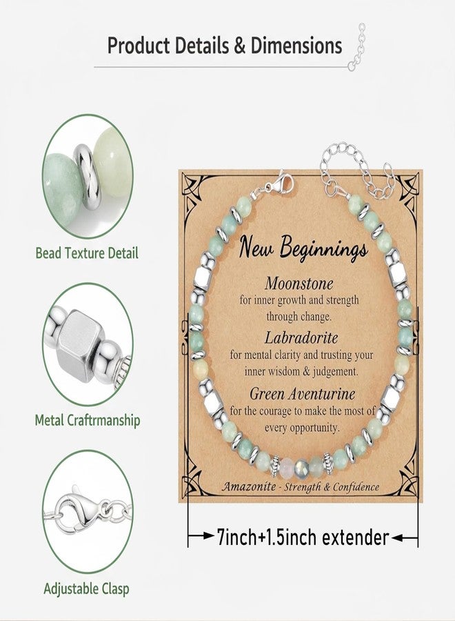 Blinket New Beginning Bracelet for Women Men Good Luck Gift for Women, Lucky Charm Bracelet for Birthday Friendship Gift for Friends Sister Coworkers, Lucky Gift Retirement Christmas for Family - Image 2